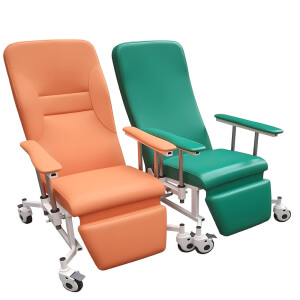 mobile medical recliner chair adjustable nursing chair for patient care