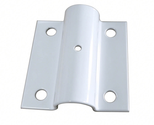 Custom stamped carbon steel tube fixing bracket for furniture and machinery assembly